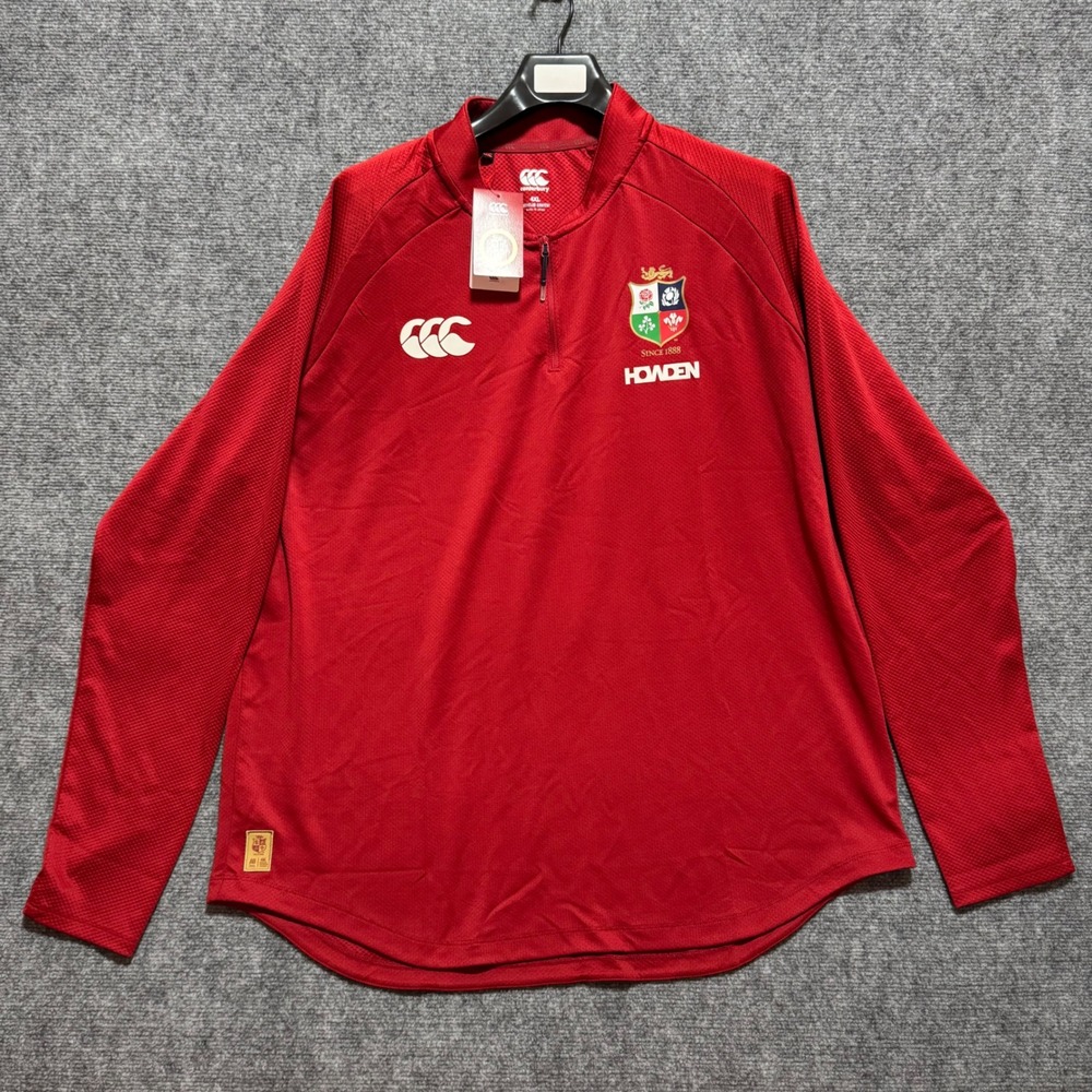 Canterbury British & Irish Lions 4XL 1/4 Zip Pullover Red Mens Vented‎